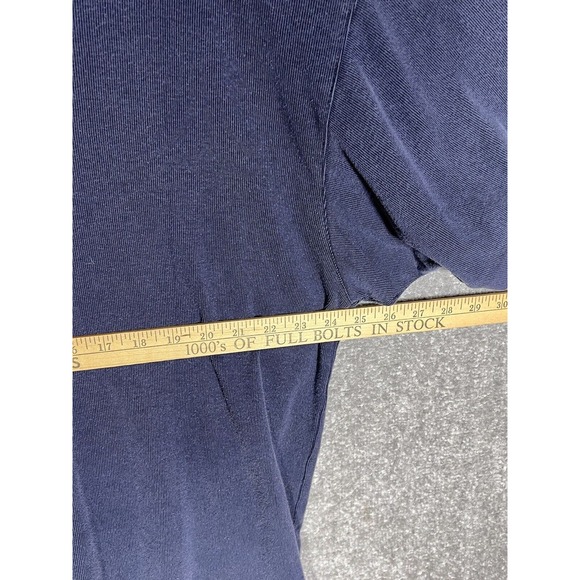 Joseph & Lyman Polo Shirt Mens Size XXL Blue Ribbed Short Sleeve Collared - Picture 4 of 5